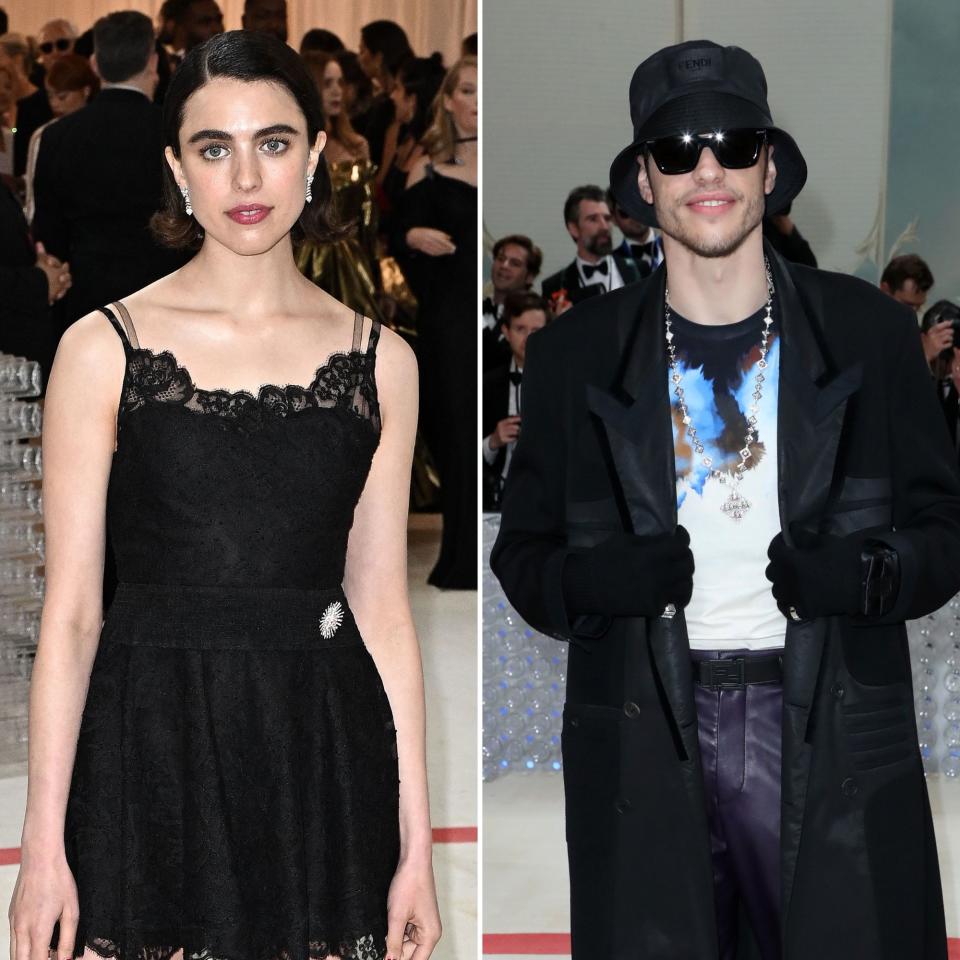 Margaret Qualley and Pete Davidson