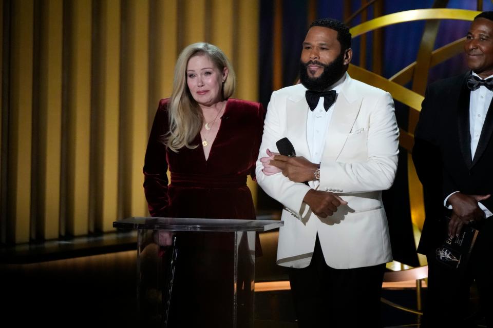 Christina Applegate presented the award for outstanding supporting actress in a comedy series at the 2024 Emmys.