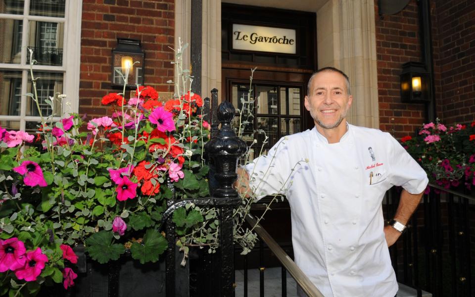 Michel Roux Jr outside Le Gavroche in 2009