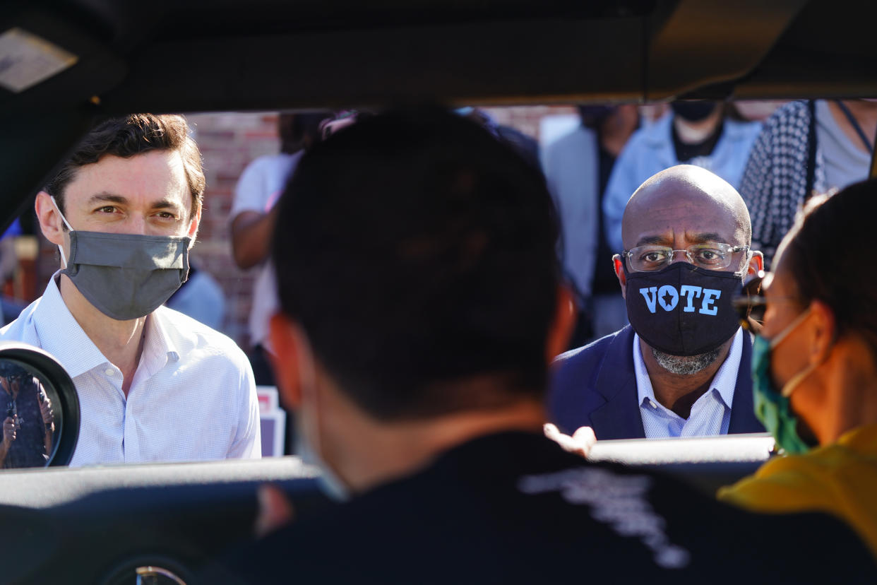 Jon Ossoff and Rev. Raphael Warnock 