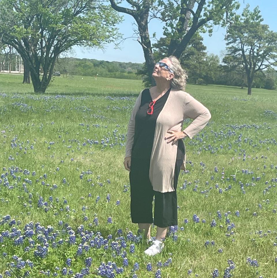 Barstow resident Louise Miller is a retired teacher and self-dubbed "science nerd," who traveled to Texas to conduct science projects during Monday's total solar eclipse.