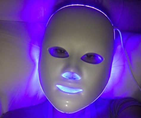 I tried this terrifying-looking $199 LED face mask. It was a nightmare