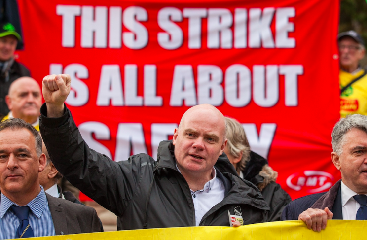 Heated: RMT boss Mick Cash was thrown out of a strike meeting this week (Rex)