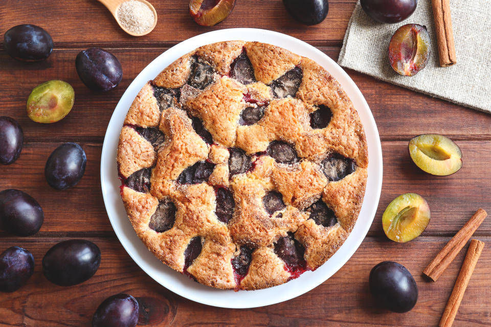 Classic plum torte