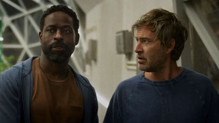 Sterling K. Brown and Mark Duplass in Biosphere.