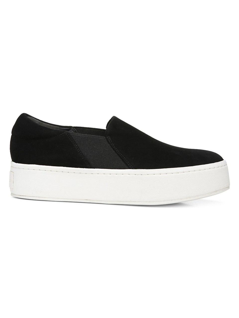 Warren Slip-On Platform Suede Sneakers