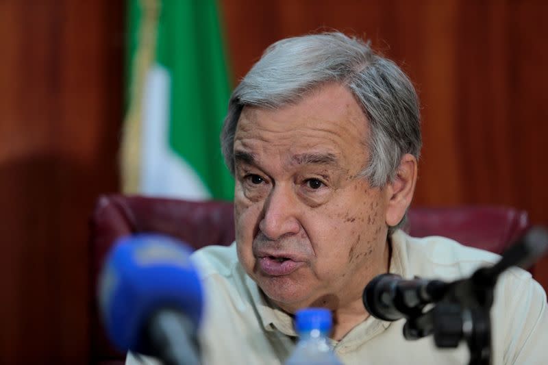 United Nations Secretary-General Antonio Guterres courtesy visit to Borno State Governor Babagana Zulum in Maiduguri