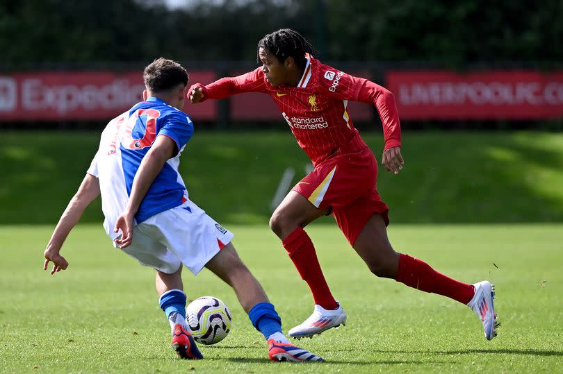 Liverpool winger Rio Ngumoha.