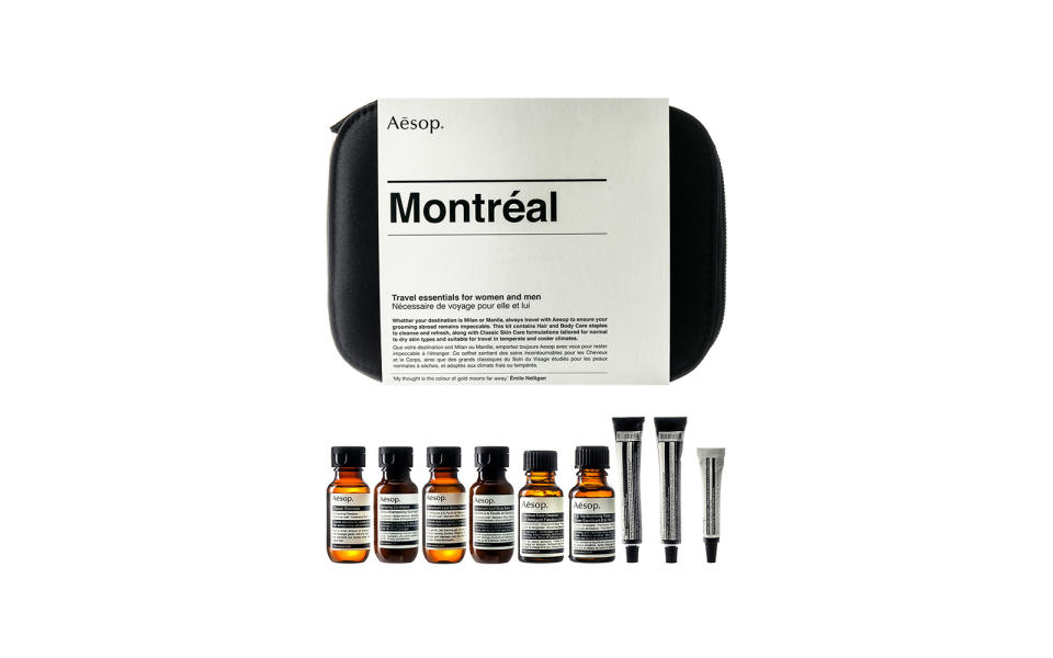 Best Pre-stocked Toiletry Bag: Aesop Montreal Kit