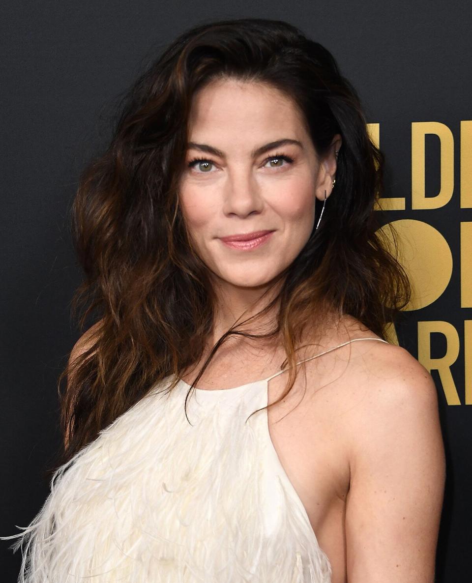 US actress Michelle Monaghan arrives for the Hollywood Foreign Press Association and The Hollywood Reporter Celebration of the 2020 Golden Globe Awards Season and Unveiling of the Golden Globe Ambassadors in West Hollywood, California on November 14, 2019.