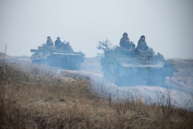 Ukrainian Armed Forces hold military drills in Ukraine