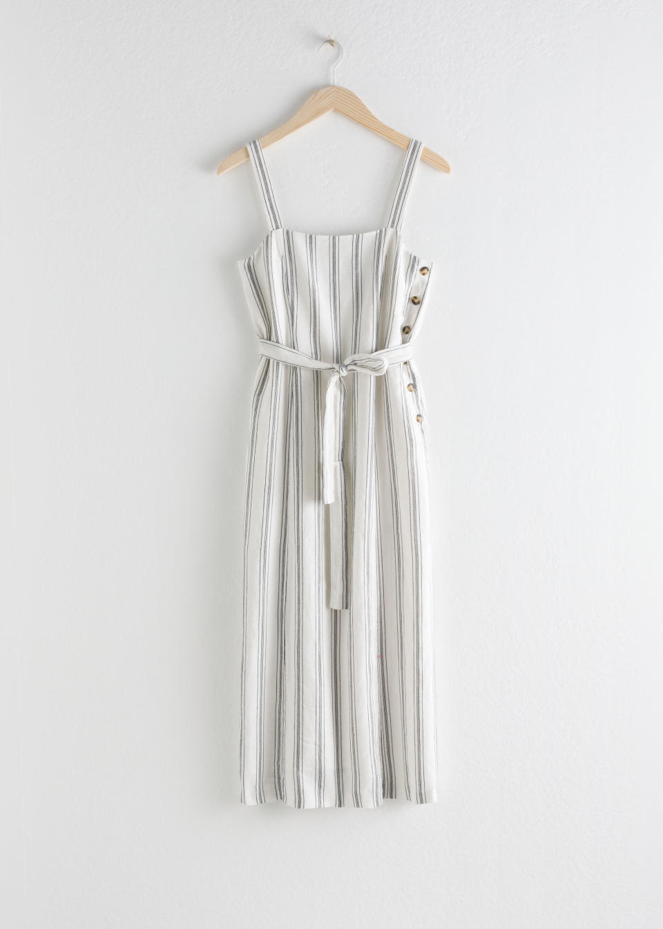 Belted Linen Midi Dress by & Other Stories, £95