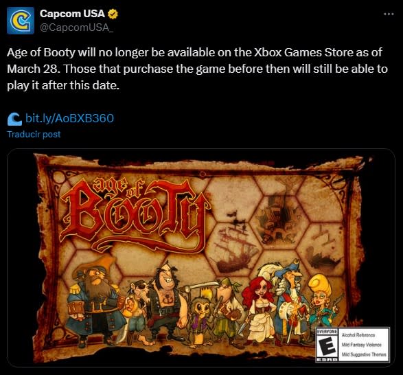 Age of Booty tiene los días contados en Xbox