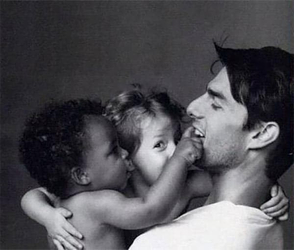 Tom Cruise con sus hijos Bella y Connor