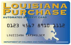 Louisiana Purchase card, issued by the state the SNAP recipients.