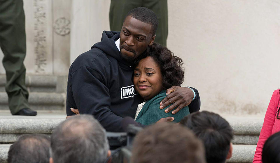 Aldis Hodge and Sherri Shepherd in <i>Brian Banks</i>