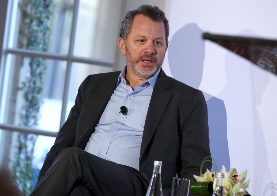 Bill McGlashan speaks at THRs Entertainment Business Managers event sponsored by City National Bank, Delta Air Lines, Beverly Hills BMW, CAPS, and Battaglia on Wednesday, Sept. 30, 2015 at CUT in Beverly Hills, Calif.  (Photo by John Salangsang/Invision for The Hollywood Reporter/AP Images)