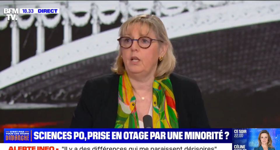 La ministre de l’Enseignement supérieur Sylvie Retailleau le 28 avril 2024 sur BFMTV.