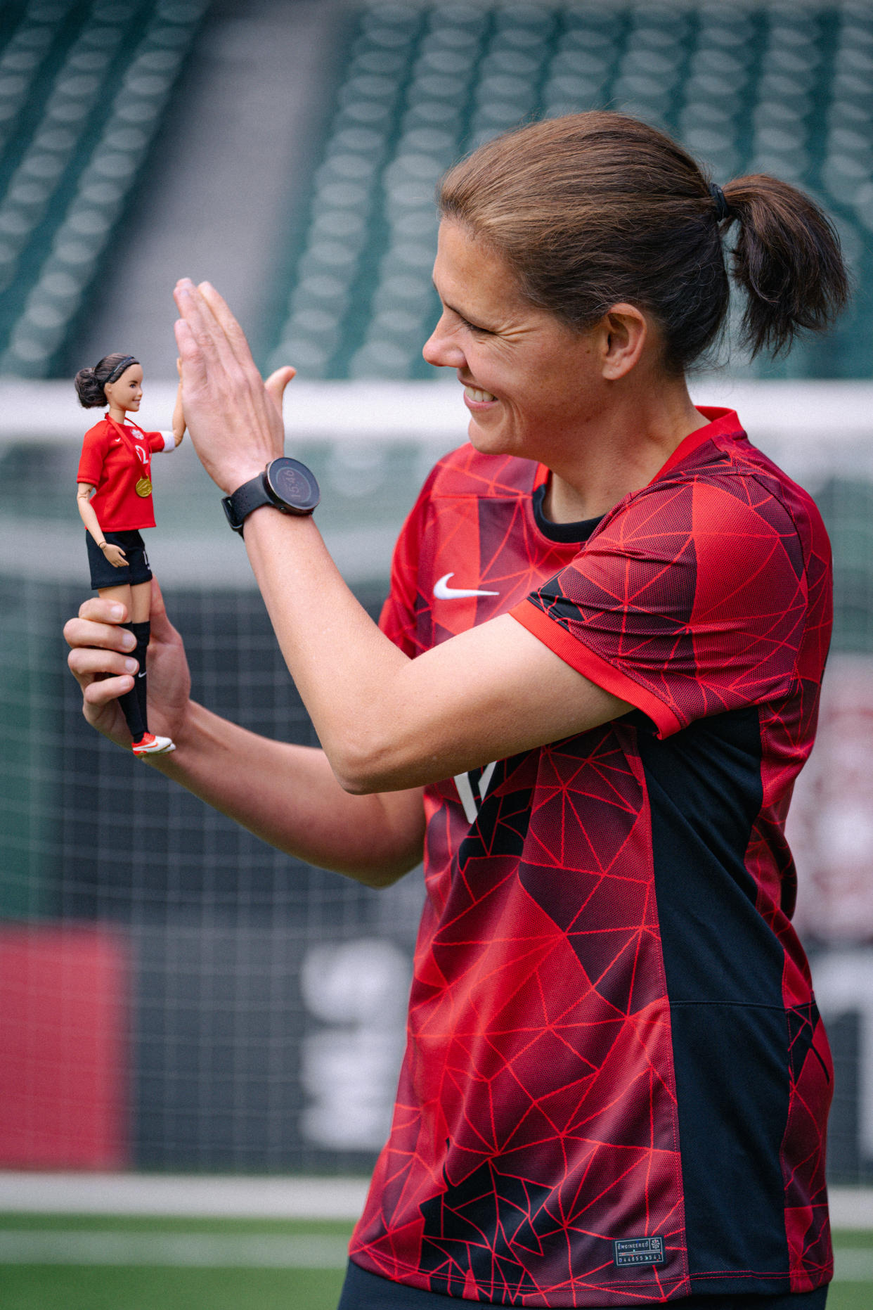 First pictures of Christine Sinclair with her 