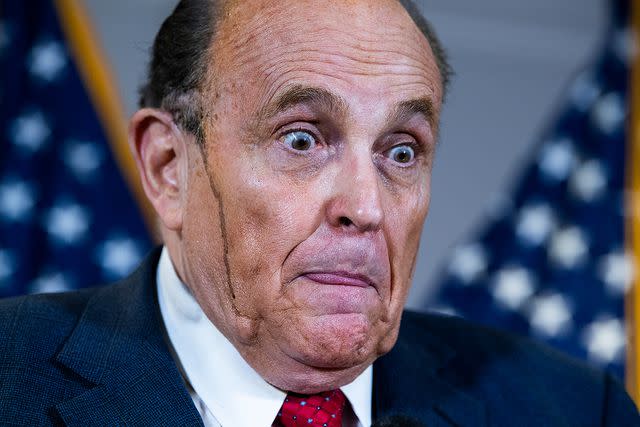 Tom Williams/CQ-Roll Call, Inc via Getty Rudy Giuliani speaks about his legal challenges for the 2020 presidential election results, in which Donald Trump and his allies refused to accept defeat