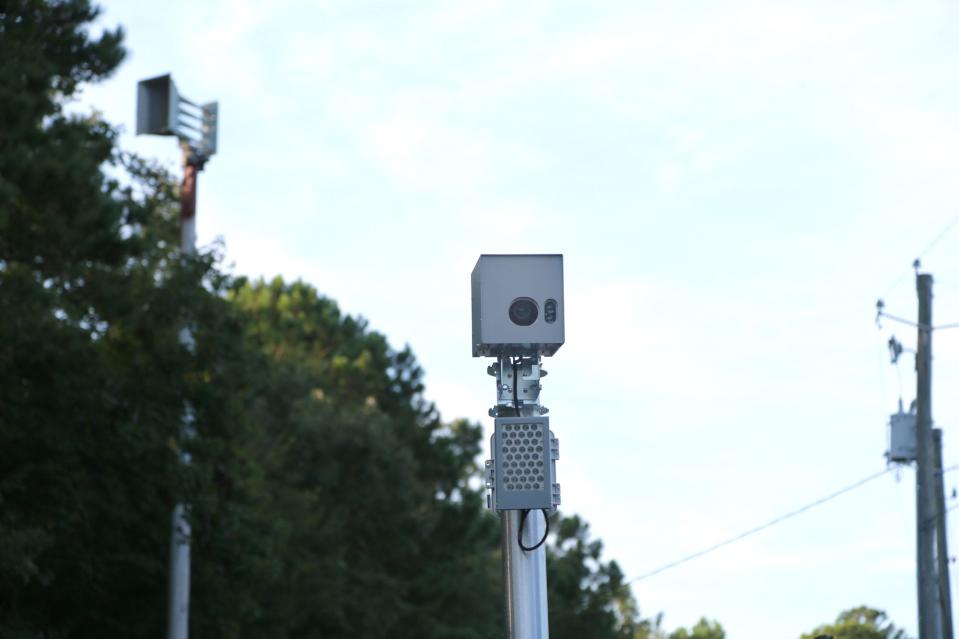 A new speed camera placed in August monitors the school zone at Georgetown Elementary on King George Boulevard.