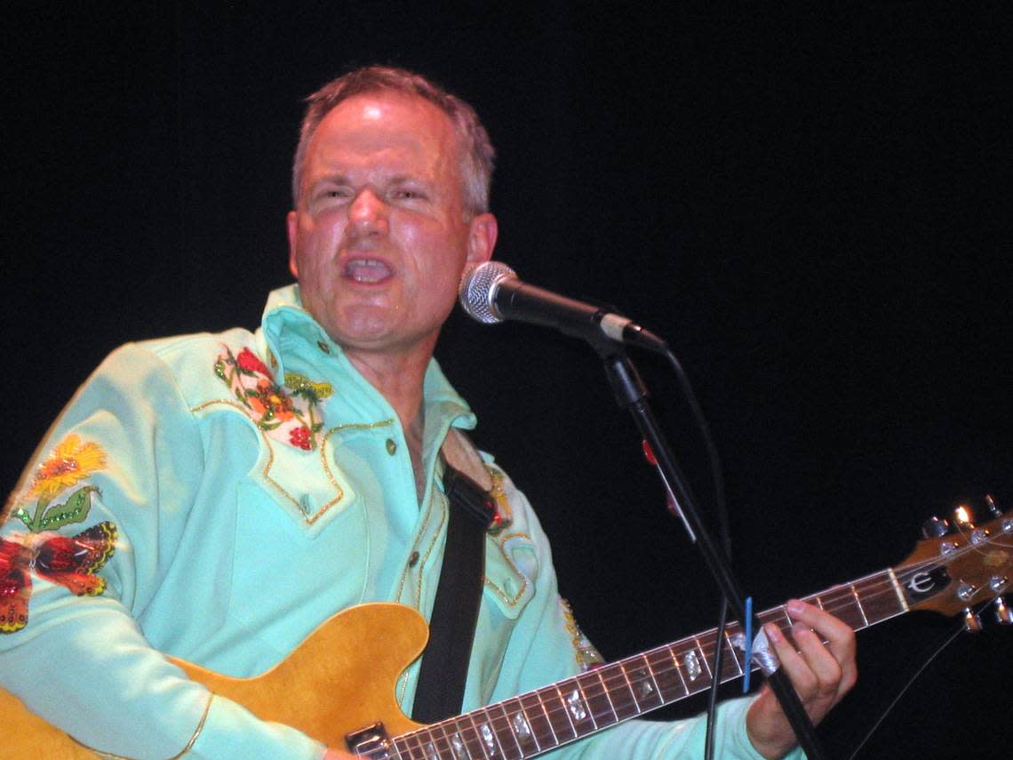 Bill Goffrier performing at an Embarrassment reunion show at Liberty Hall in Lawrence in 2006. File/Kansas City Star