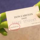 <p>When Don Carlton flashes his business card in <em>Monsters University</em>, the address is 1200 Dark Avenue. This is a nod to the actual Pixar Animation Studios location, which is 1200 Park Avenue in Emeryville, California.<br></p><p><strong>RELATED: </strong><a href="https://www.goodhousekeeping.com/life/parenting/g23282475/best-animated-movies/" rel="nofollow noopener" target="_blank" data-ylk="slk:20 Animated Movies You Need to Watch With Your Kids Before They Grow Up;elm:context_link;itc:0;sec:content-canvas" class="link ">20 Animated Movies You Need to Watch With Your Kids Before They Grow Up</a></p>