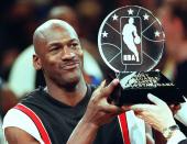 <p>By the time Jordan made it to the Chicago Bulls, he was rocking a goatee and shaved head. It was in the NBA that MJ found his sense of style—and his bald head was certainly part of that. </p>