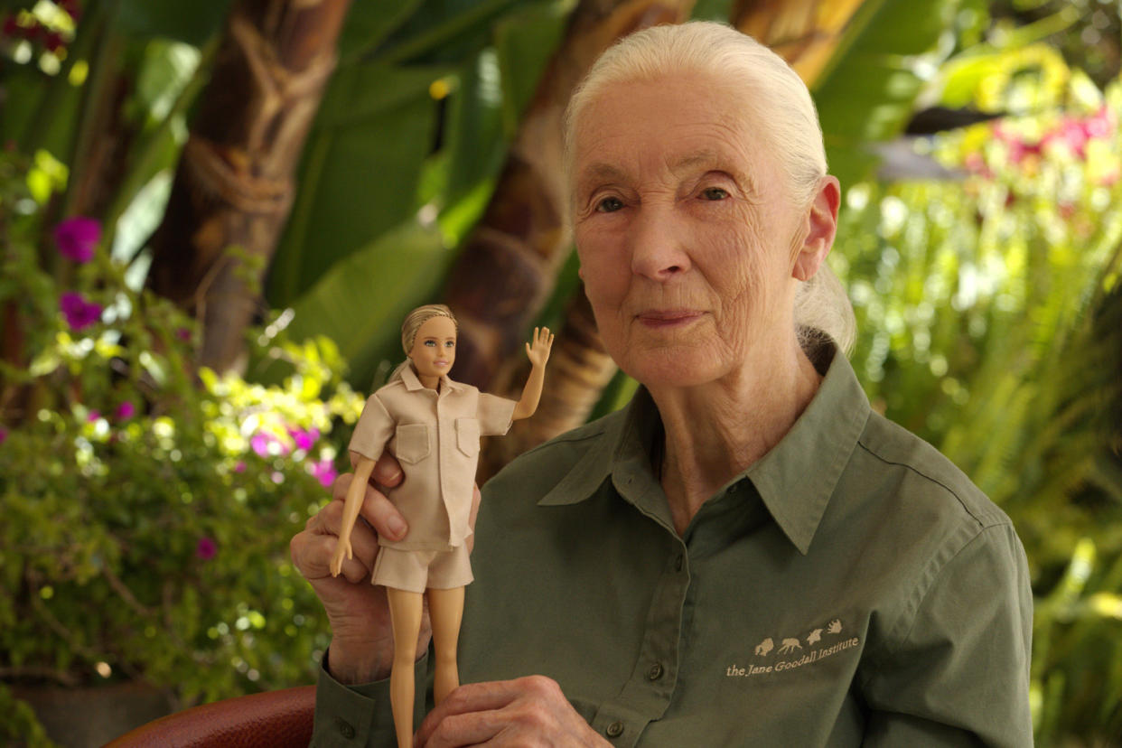 Renowned conservationist Jane Goodall is the latest to be honored by Barbie through the brand's Inspiring Women doll series. (Photo: Mattel)