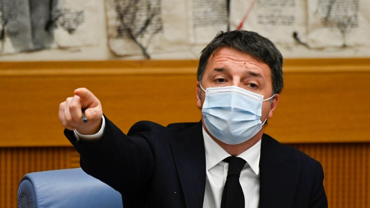 Matteo Renzi hatte mit seiner Splitterpartei Italia Viva am Mittwoch die Mitte-Links-Koalition platzen lassen.