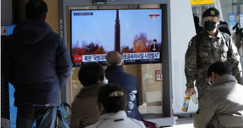 北韓本月5日成功試射極音速飛彈，引發國際關注。（圖／達志／美聯社）