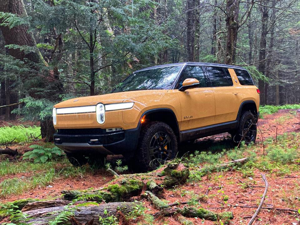 The Rivian R1S electric SUV.