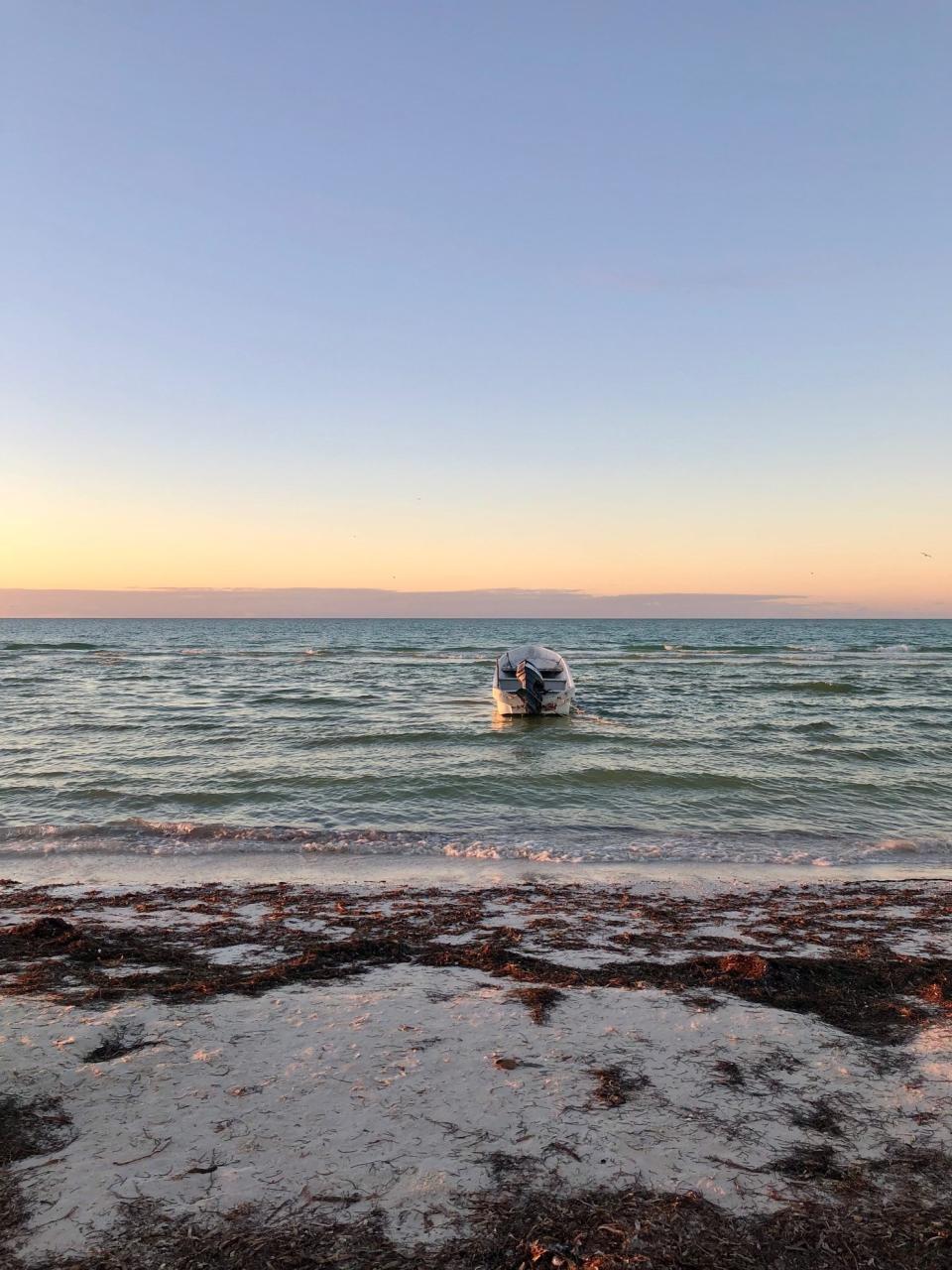 Sunset over the ocean