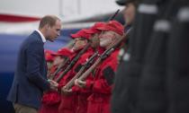 The Duke of Cambridge inspects the Canadian Rangers in Whitehorse, Yk., Tuesday, Sept 27, 2016. THE CANADIAN PRESS/Jonathan Hayward