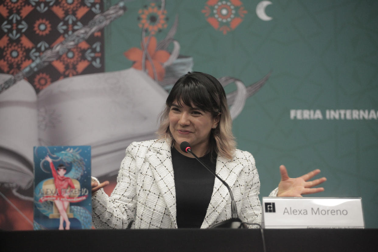 Alexa Moreno en la Feria Internacional del Libro, en diciembre del año pasado. (Getty Images)