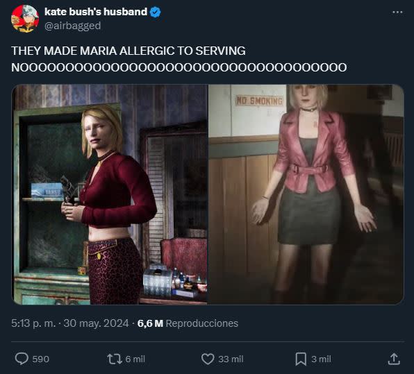 Fans de Silent Hill 2 también criticaron el diseño de María