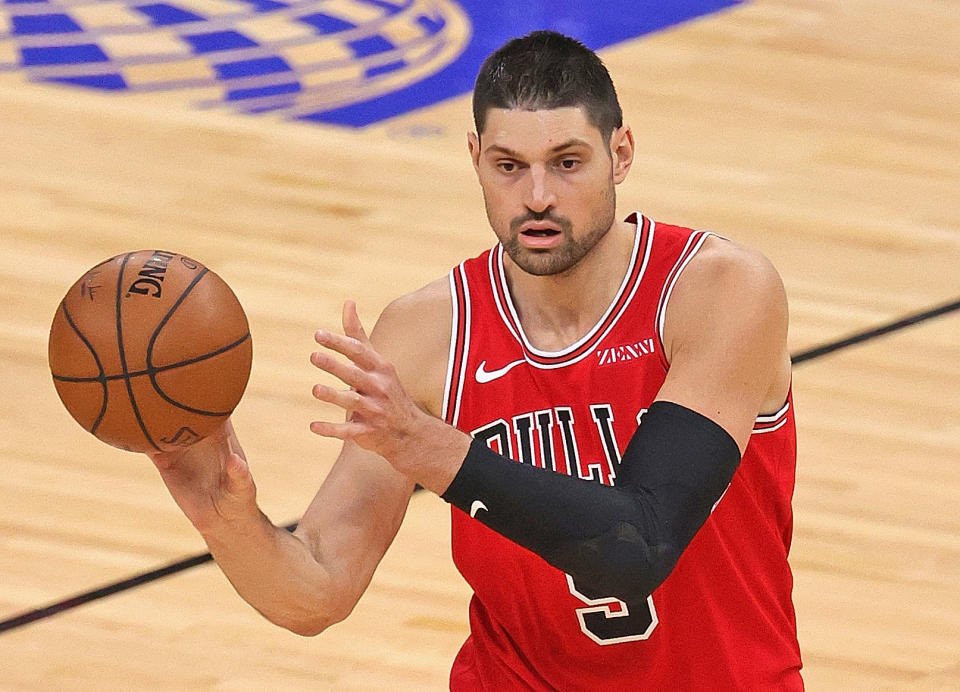 The Bulls have dropped from 10th to 11th place since acquiring Nikola Vucevic. (Jonathan Daniel/Getty Images)