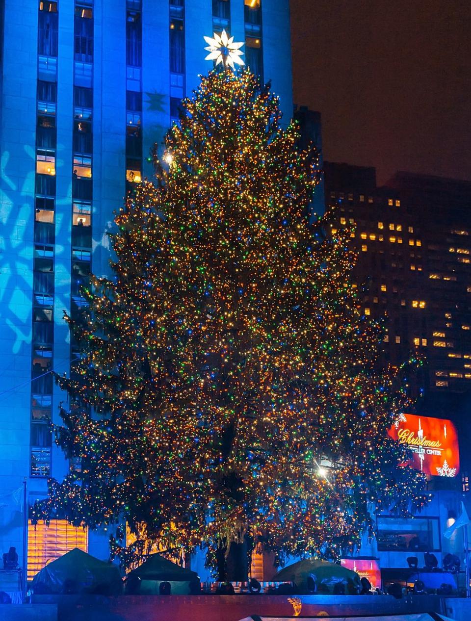 1) Visit the tree at Rockefeller Center