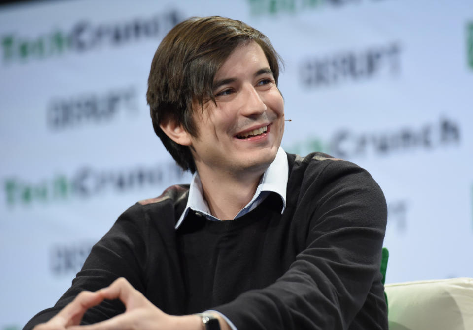 NEW YORK, NY - MAY 10:  Co-founder and co-CEO of Robinhood Vladimir Tenev speaks onstage during TechCrunch Disrupt NY 2016 at Brooklyn Cruise Terminal on May 10, 2016 in New York City.  (Photo by Noam Galai/Getty Images for TechCrunch)