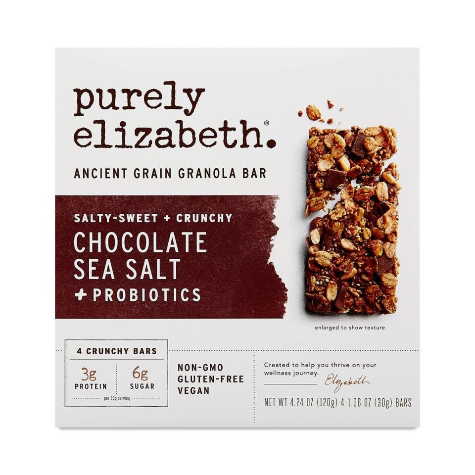 Purely Elizabeth Chocolate Sea Salt Granola Bar, 4-Pack