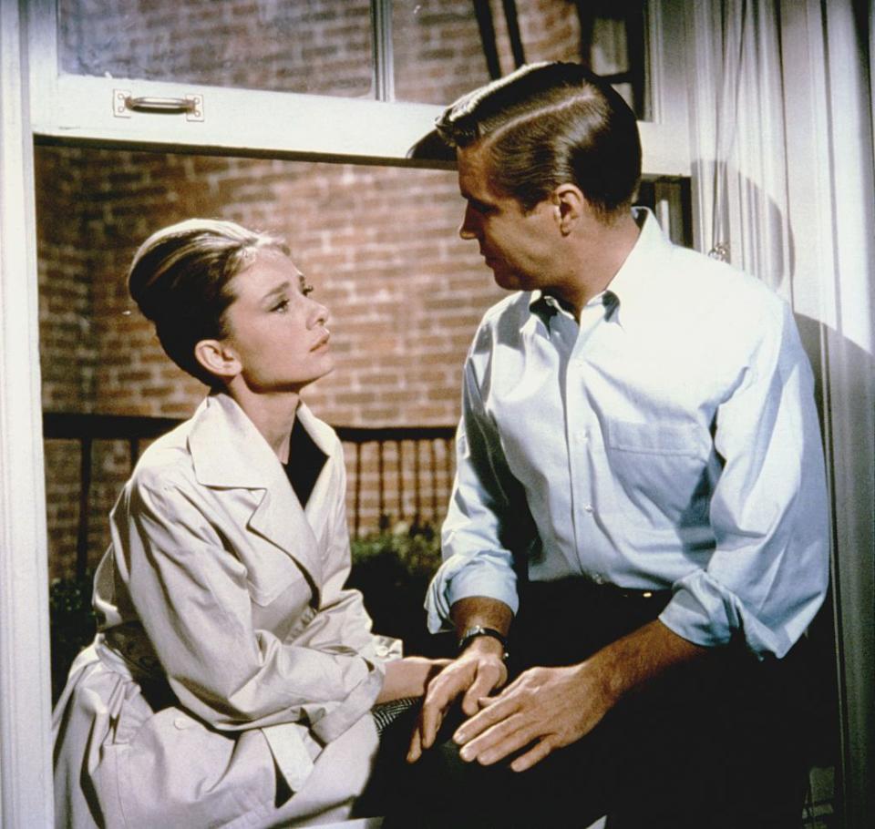 on the set of breakfast at tiffany's