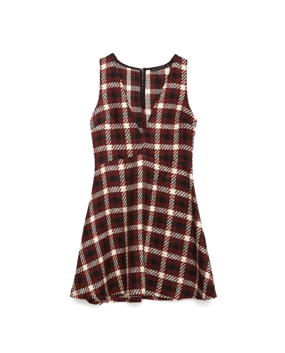 Zara Plaid Dress, $69.90, zara.com