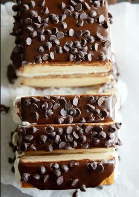 Nutella Cookie Dough Ice Cream Cake