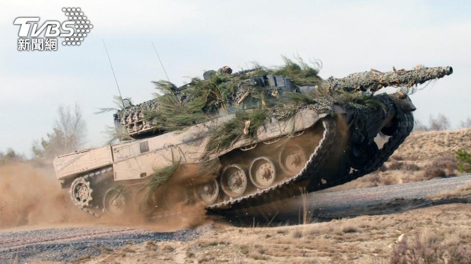 德製豹2戰車。（圖／達志影像美聯社）
