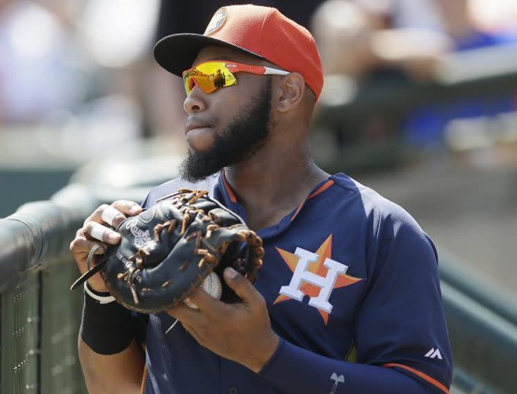 It appears once coveted prospect Jon Singleton and his historic contract are no longer in the Astros plans. (AP)