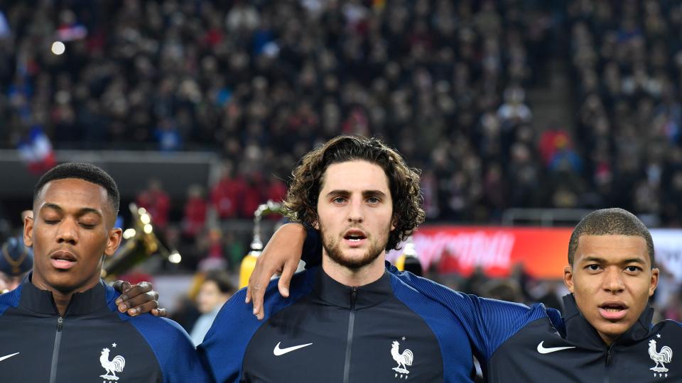 Rabiot lors du match contre l’Allemagne en novembre 2017