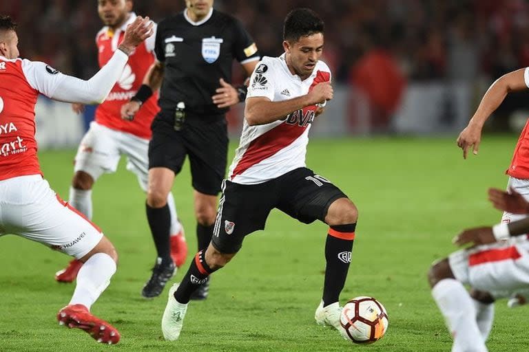 Gonzalo 'Pity' Martínez jugó ocho partidos desde que regresó a River Plate y anotó un gol