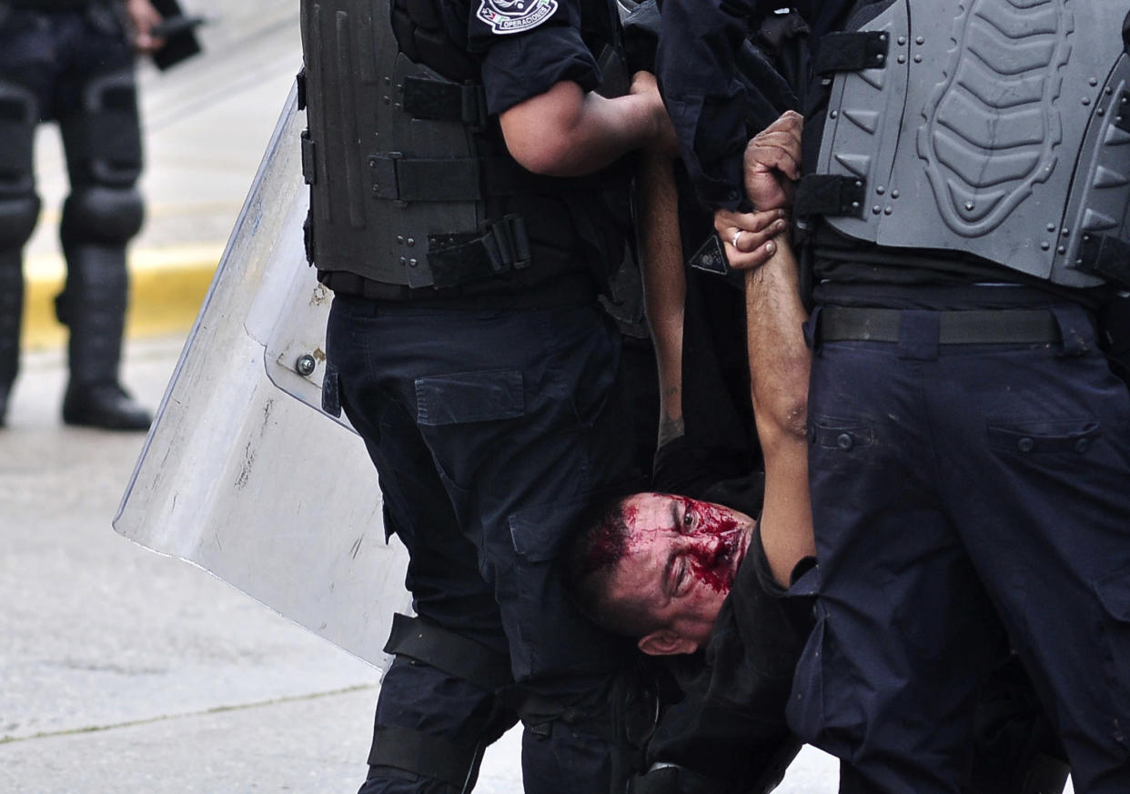 Mexico police Guerrero Ayotzinapa violence protest