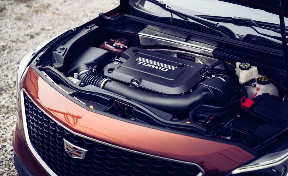 <p>An all-new entry in GM's powertrain portfolio, the XT4's 237-hp turbocharged 2.0-liter inline-four makes use of variable valve-lift modes and adopts GM's cylinder-deactivation technology; both functions represent an effort to balance perform­ance and fuel efficiency.</p>