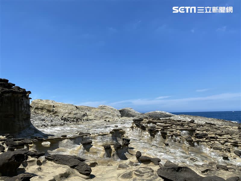 深澳岬角的海岸很有多奇形怪狀的岩石。